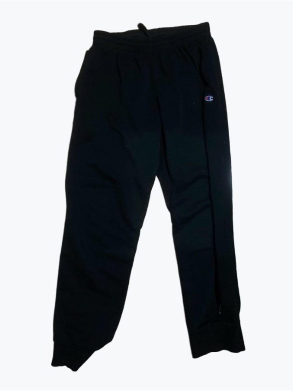 Champion Black Jogger Sweatpants with Small C Logo